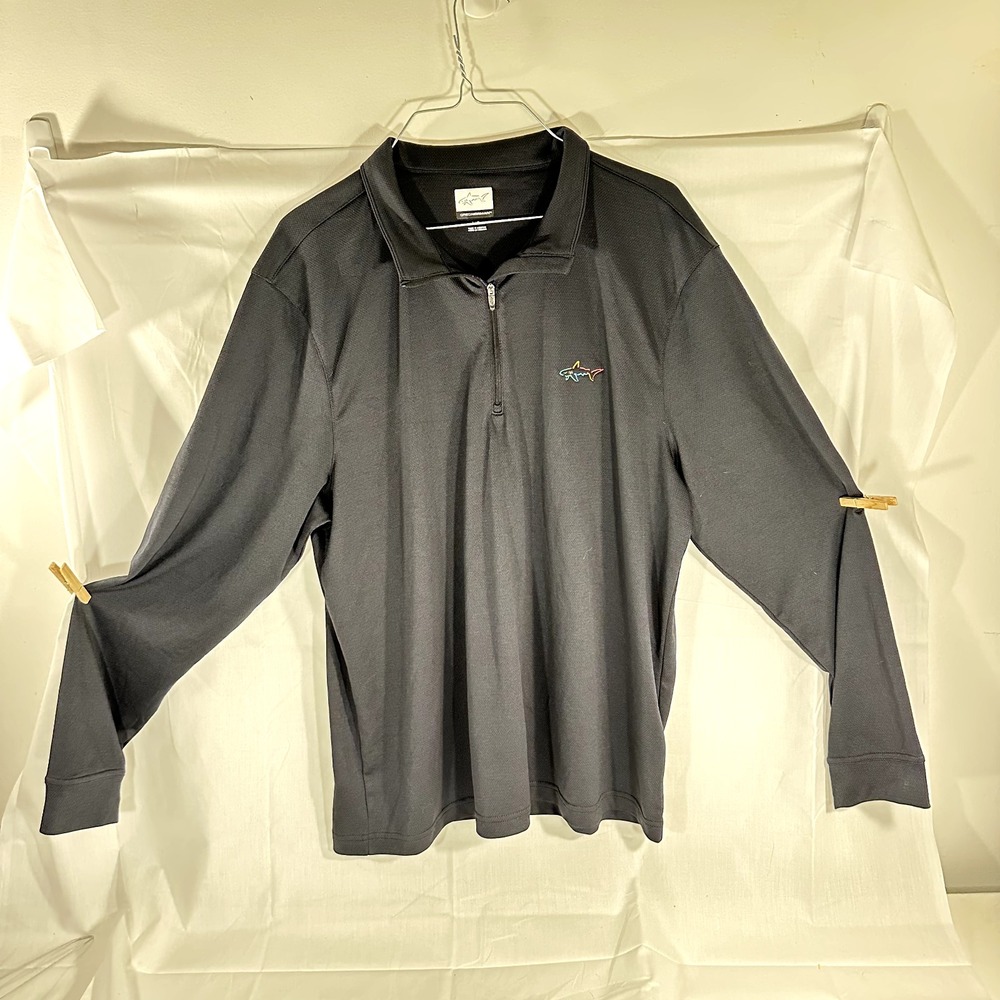 Greg Norman Mens Active Quarter Zip Top Classic Fit Fabric Golf Large - Picture 2 of 6